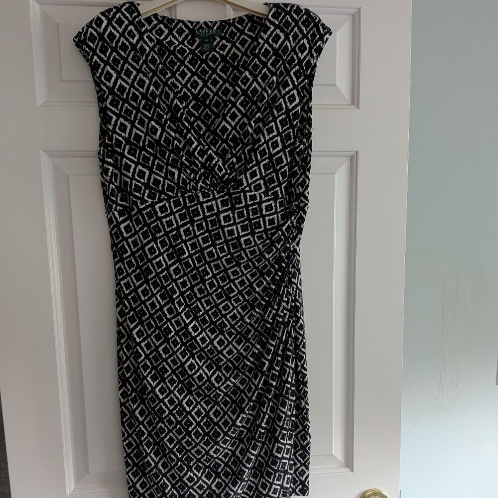 Ralph Lauren Sleeveless Classic Sheath Dress - Size 14P - Preowned